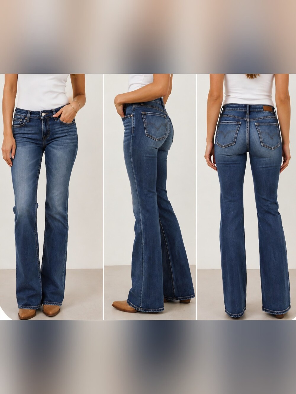 Mavi Molly Bootcut Jeans Women's 29/32 Medium Wash Stretch Denim Size 8
